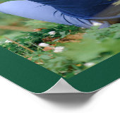 Emerald Green Verlobung Foto Wedding Willkommen Poster (Ecke)