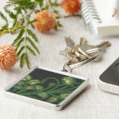 Emerald Green Vines Blumenketten Schlüsselanhänger (Seite)