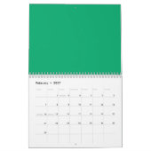 Emerald Green Wall Calendar - Anpassbar Kalender (Feb 2027)