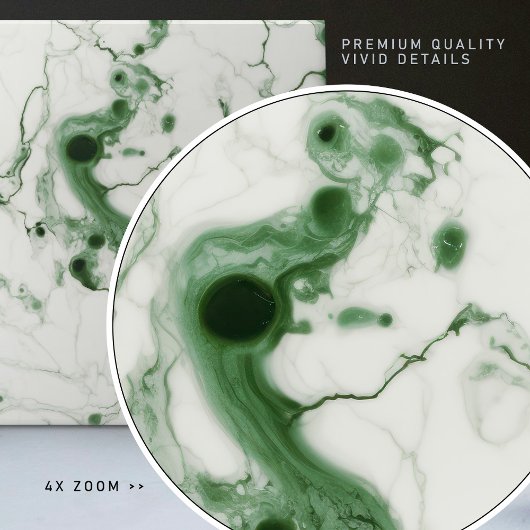 Emerald Green Wall Deco Art Nouveau Ceram Fliese