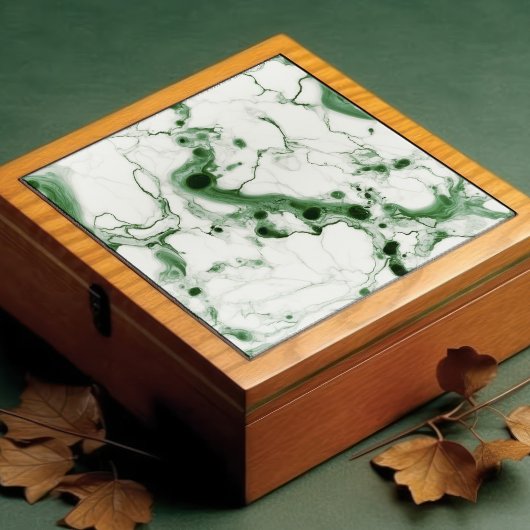 Emerald Green Wall Deco Art Nouveau Ceram Fliese