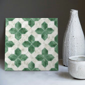 Emerald Green Wall Deco Art Nouveau Ceram Fliese