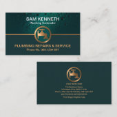 Emerald Green Water Drop Copper Faucet Anstich Plu Visitenkarte (Vorne/Hinten)