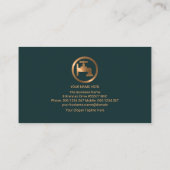 Emerald Green Water Drop Copper Faucet Anstich Plu Visitenkarte (Rückseite)