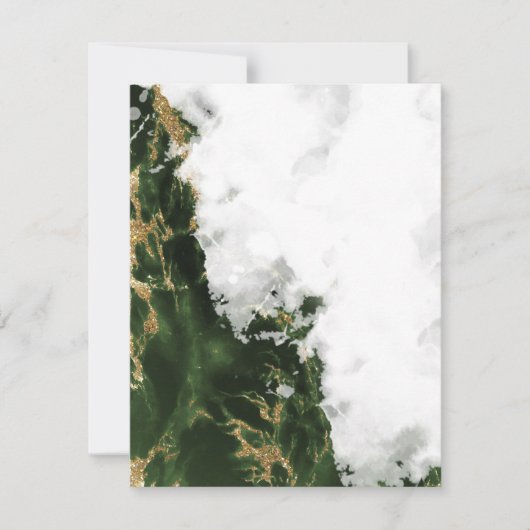 Emerald Green Watercolor Geode (Vorderseite)