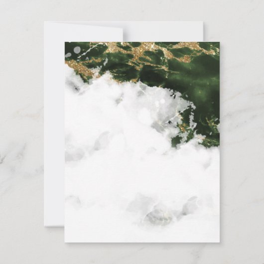 Emerald Green Watercolor Geode (Rückseite)