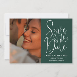 Emerald Green Wedding 2 Foto Elegantes Skript Save The Date