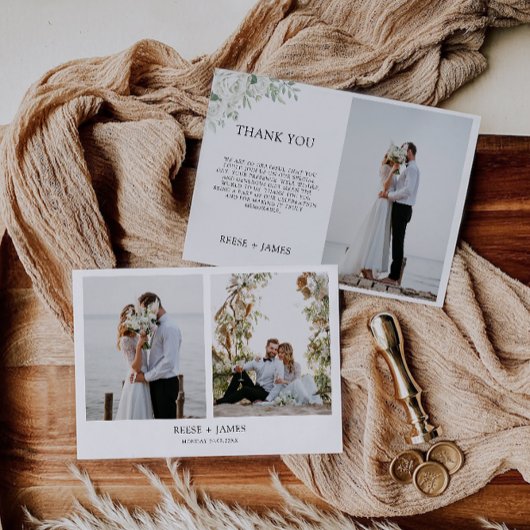 Emerald Green Wedding Dankeschön Card Einladung