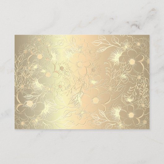 Emerald Green Wedding Details Enclosure Card Begleitkarte (Rückseite)