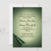 Emerald Green Wedding Einladung (Vorderseite)