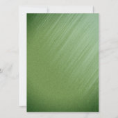 Emerald Green Wedding Einladung (Rückseite)