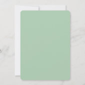 Emerald Green Wedding Einladung Ankündigung (Rückseite)