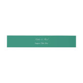 Emerald Green Wedding Einladung Bly Band (Flach)