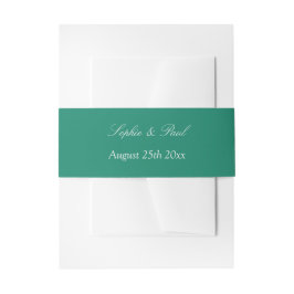 Emerald Green Wedding Einladung Bly Band