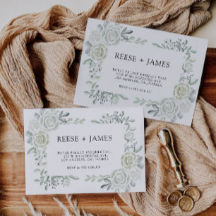 Emerald Green Wedding Envelope Address Template