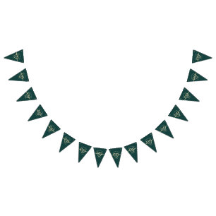 Emerald Green Wedding Party Wimpelkette