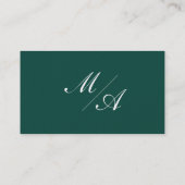 Emerald Green Wedding Platzkarten (Rückseite)