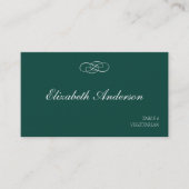 Emerald Green Wedding Platzkarten (Vorderseite)