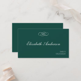 Emerald Green Wedding Platzkarten