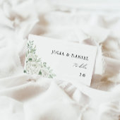 Emerald Green Wedding Platzkarten Template Begleitkarte