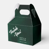Emerald Green Wedding Thank You Geschenkschachtel (Vorderseite)