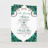 Emerald Green Western Charro Quinceañera Programm (Rückseite)