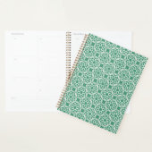 Emerald Green White Geometric Seamless Muster Planer (Anzeige)