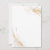 Emerald Green & White Rose Floral Budget Wedding Einladung (Rückseite)