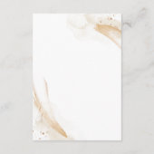 Emerald Green & White Rose Floral Wedding Details Begleitkarte (Rückseite)