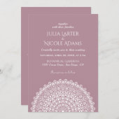 Emerald Green Wild Amazon Forest Mandala Wedding Einladung (Vorne/Hinten)