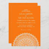 Emerald Green Wild Amazon Forest Mandala Wedding Einladung (Vorne/Hinten)