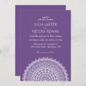 Emerald Green Wild Amazon Forest Mandala Wedding Einladung (Vorne/Hinten)