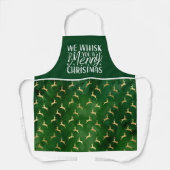 Emerald Green Wir flüstern dir ein frohes Weihnach Schürze (Vorderseite)