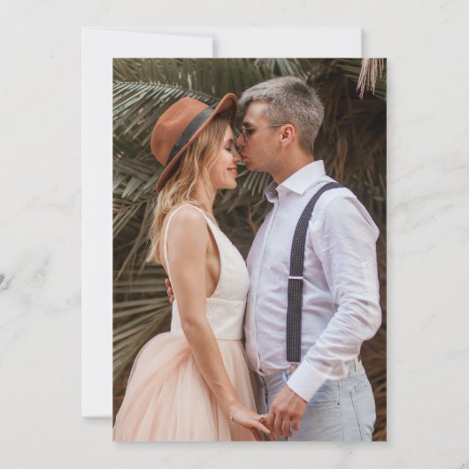 Emerald Green Wispy Wappen Monogram Save the Date (Rückseite)