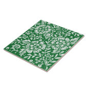 Emerald Green Woodland Chinoiserie Bloral Fliese (Seite)