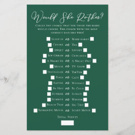 Emerald Green würde sie eher Brautparty spielen