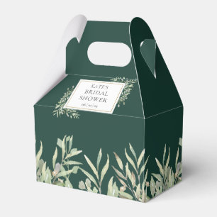 Emerald Greenery Brautparty Favor Box Geschenkschachtel