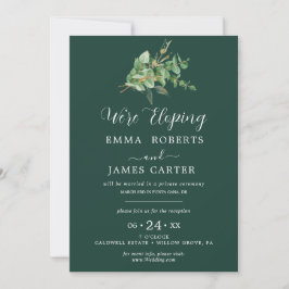 Emerald Greenery | Einladung zur Hochzeitsempfehlu