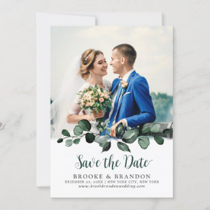 Emerald Greenery Eucalyptus Botanische Hochzeit Save The Date