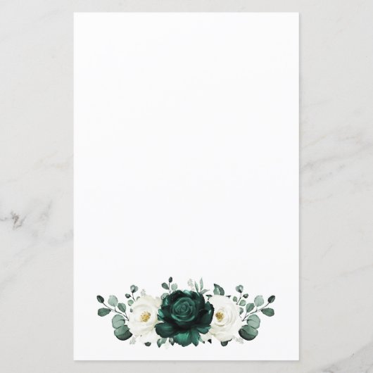 Emerald Greenery Eucalyptus Brautparty Bingo (Rückseite)