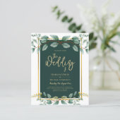 Emerald Greenery Eucalyptus Gold Floral White (Stehend Vorderseite)