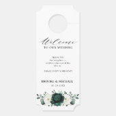 Emerald Greenery Eucalyptus Störungen Door Ha Türanhänger (Rückseite)