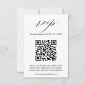 Emerald Greenery Eucalyptus White Floral Wedding R RSVP Karte (Vorderseite)