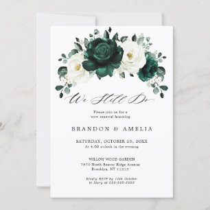Emerald Greenery Eucalyptus White Rose Wir tun es Einladung