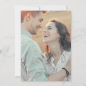 Emerald Greenery Foto auf der BackWedding Einladung (Rückseite)