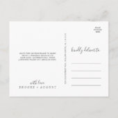 Emerald Greenery Green 3 Foto Danke Postcard Postkarte (Rückseite)