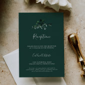 Emerald Greenery | Grüne Hochzeit Begleitkarte