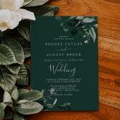 Emerald Greenery | Grüne Hochzeit Einladung