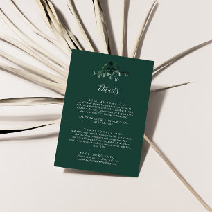 Emerald Greenery   Grüne Hochzeiten Begleitkarte