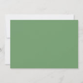 Emerald Greenery | Horizontales Brautparty Einladung (Rückseite)